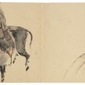 Katsushika Hokusai — Рисунки цветов, птиц и фигур, изображение 1