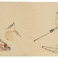 Katsushika Hokusai — Рисунки цветов, птиц и фигур, изображение 2