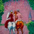 Kees van Dongen — Двое кавалеров в лесу, изображение 1