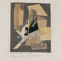 Kurt Schwitters — Коллаж Черный желтый и колос, изображение 1