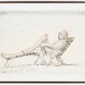 Larry Rivers — Ahmet in a Beach Chair, изображение 1