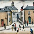 Laurence Stephen Lowry — Old Houses, Wick, изображение 1