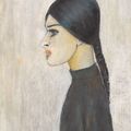 Laurence Stephen Lowry — Portrait of Ann, with plait and black jumper, изображение 1