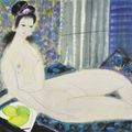 Lin Fengmian — Обнаженная у окна, изображение 1