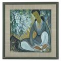 Lin Fengmian — Женская помощь в поисках цветов, изображение 2
