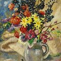 Louis Valtat — Букет из веток черной смородины, собранных в пиче брюн, изображение 1