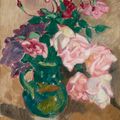 Louis Valtat — Букет роз в виде круше-верте, изображение 1