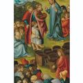 Lucas Cranach the Elder — Триптих: центральная панель: Христос среди врачей; крылья: Умножение хлебов и рыбы; и Свадьба в Кане; внешние грани: Святая Елизавета Тюрингская, раздающая милостыню; и Рождество Христово., изображение 5