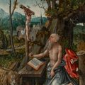 Lucas Cranach the Elder — Кающийся святой Иероним на фоне пейзажа, изображение 1