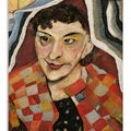 Lucian Freud — Женщина в разноцветном пальто, изображение 1