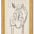Lucian Freud — Голова зебры на стуле, изображение 2