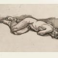 Lucian Freud — Голый мужчина на кровати, изображение 1