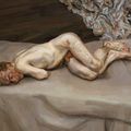 Lucian Freud — Голый мужчина на кровати, изображение 2