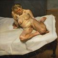 Lucian Freud — Девушка сидит, изображение 2