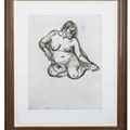 Lucian Freud — Девушка Держится за Свою Ногу, изображение 2