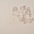 Lucian Freud — Рисунок из "Большого интерьера, W11 (в честь Ватто)", изображение 1