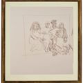 Lucian Freud — Рисунок из "Большого интерьера, W11 (в честь Ватто)", изображение 2