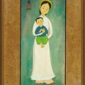 Mai Thu — Мать и дитя, белая туника (Мать и дитя, Белый Ао Дай), изображение 2