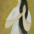 Mai Thu — Молодая женщина в розовом шарфе и желтых панталонах (Молодая леди в розовом шарфе и леди в желтых брюках ), изображение 4