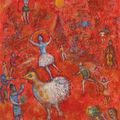 Marc Chagall — Сцена цирка, изображение 1