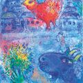 Marc Chagall — Букет из голубых и коричневых румян, изображение 1