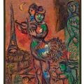 Marc Chagall — Виолончелистка-танцовщица у Парижского моста, изображение 2