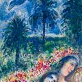 Marc Chagall — Влюбленные друг в друга на Антибах, изображение 1