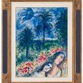Marc Chagall — Влюбленные друг в друга на Антибах, изображение 2