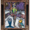 Marc Chagall — Акробаты и музыканты в сиреневом цвете, изображение 3