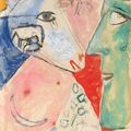 Marc Chagall — Этюд для "Меня и деревни", изображение 1