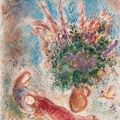 Marc Chagall — Подарки для пары с букетом, изображение 1