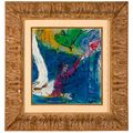 Marc Chagall — Автопортрет самого главного из вариантов моей жизни в городе, изображение 4