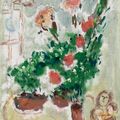 Marc Chagall — Пара букетов из трех человек, изображение 1