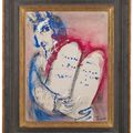 Marc Chagall — Моисей (подготовительный материал гуашью для литографии, М. 126 (Библейское изд.)), изображение 2