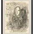 Marc Chagall — Авторская сцена с изображением женщины в лунном свете, изображение 4