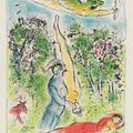 Marc Chagall — Наши привычки сочетаются с цветами..., от: Данс ле пей де Дье, изображение 1