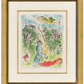 Marc Chagall — Наши привычки сочетаются с цветами..., от: Данс ле пей де Дье, изображение 2