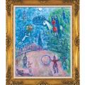 Marc Chagall — Пара в цирке, изображение 2
