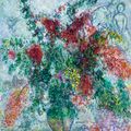 Marc Chagall — Большой букет на столе, изображение 1