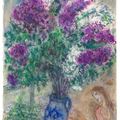 Marc Chagall — Великолепный букет лилий у самого окна, изображение 2