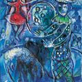 Marc Chagall — Цирк с голубым сердцем, изображение 1