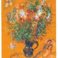 Marc Chagall — Великолепный букет в нежном обрамлении, изображение 2
