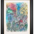 Marc Chagall — Празднование в деревне среди многоцветья любви, изображение 4
