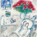 Marc Chagall — Пара с букетом, изображение 1