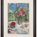 Marc Chagall — Идиллия с цветами и фруктами под окнами Парижа, изображение 4