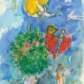 Marc Chagall — Букет и румяна у гранд-солей в кампанье, изображение 1