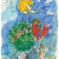 Marc Chagall — Букет и румяна у гранд-солей в кампанье, изображение 2