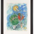 Marc Chagall — Букет и румяна у гранд-солей в кампанье, изображение 4