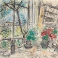 Marc Chagall — У окна на набережной Анжу, изображение 1