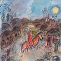 Marc Chagall — Король Давид в деревне, изображение 1